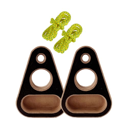 Climbing Fingerboard Wood Portable Fitness Equipment | Finger Strength Training Board for Enthusiasts Trainers Women Men Adults Athletes Beginners Professionals Players Apartment