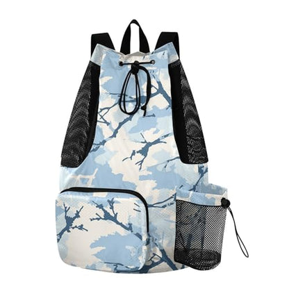 Drawstring Gym Bags For Men Women Climbing Gym Bag With Pockets Dry Wet Separation