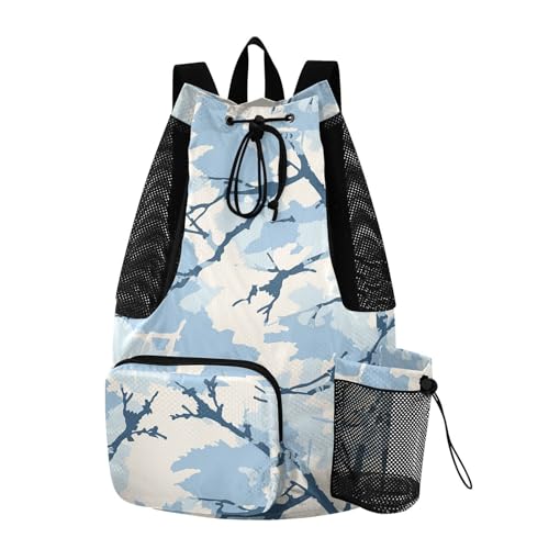 Drawstring Gym Bags For Men Women Climbing Gym Bag With Pockets Dry Wet Separation