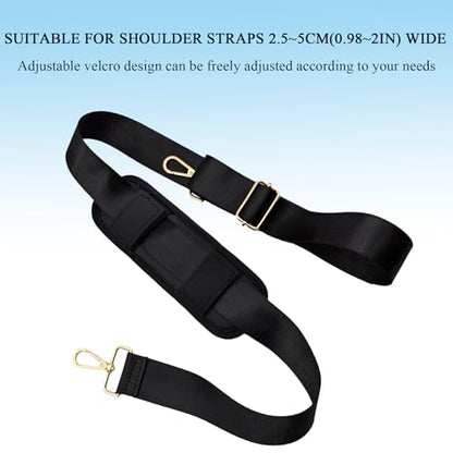 Lightweight Shoulder Strap Pad, Soft & Breathable Cushion for Bags | Quick Attach Velcro, Ergonomic Padding Relieves Strain, Backpack Strap Pads for Bag <15 lbs, Ideal for Commute, Travel, 1PCS