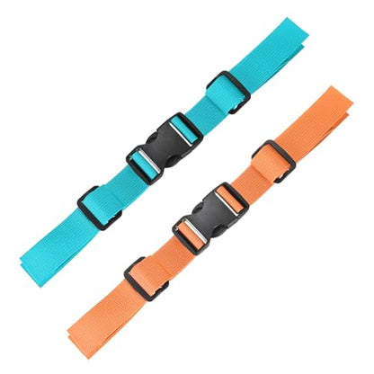 Backpack Chest Strap Adjustable Sternum Straps Use for Backpack Replacement & Hiking & Jogging - color: Sky Blue & Orange