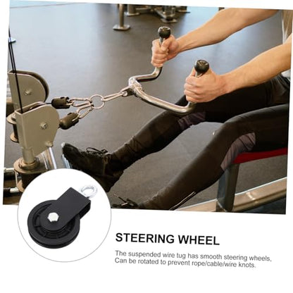 Zerodeko Aluminum Alloy Swivel Groove Wheel Pulley for Strength Training High-Performance Lifting Pulley Bearing Fitness Equipment Accessory for Home Gym