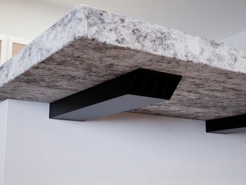 The Original Granite Bracket Countertop Support L-Bracket (Industrial, 10 Inches) - size: 10 Inches, style: Industrial