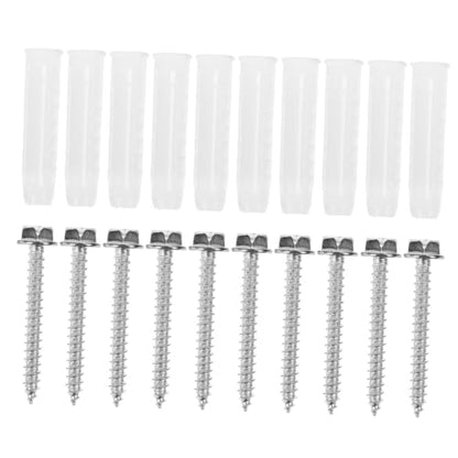 Zerodeko 10Sets Tv Mounting Hardware Kit Reliable Screw Anchors for Easy Installation Concrete Drywall Compatible with Various Tv Wall Mounts Sleek Design Enhances Appearance