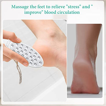 1 Pcs Stainless Steel Foot File Callus Remover Double Sided Metal Foot Scraper Rasp Scrubber for Wet or Dry Skin Professional Pedicure Tool for Hard Skin Cracked Heels Feet (Classic Style) - size: 1 Count (Pack of 1)