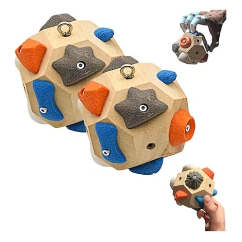 MUSM Climbing Blocks, Boulder Block for Climbers, Climbing Hold Strength Training for Grip Power Precision Functional Fitness - color: 2pcs