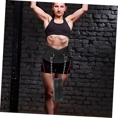 Weighted Pull-up Belt with Chain for Weight Lifting Thickened Steel Dipping Belt for Back Muscle Strength Training for Pull-up and Dip Exercises