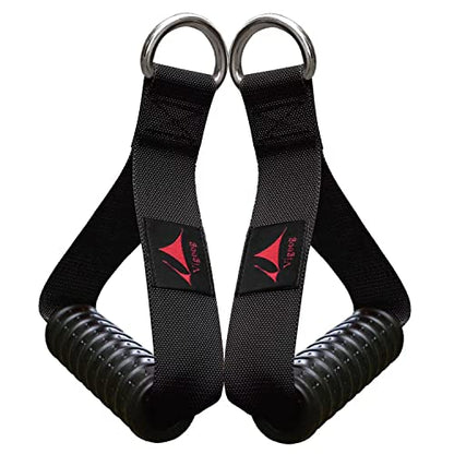 Heavy Duty Gym Workout Handles Attachment for Cable Machine,Resistance Band,Pulley System Home Exercise Equipment, Comfortable and Stronger Grip - color: Space Black