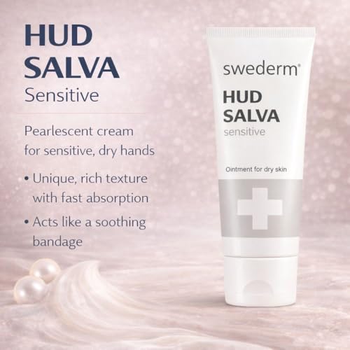 swederm Hudsalva Sensitive Hand Cream 1.69 Oz - Soothing and Moisturizing Hands and Foot Cream - Healing Ointment with Glycerine - Nourishes & Repair Dry Skin and Callus - Fast Absorbing - size: 1.69 Fl Oz (Pack of 1)