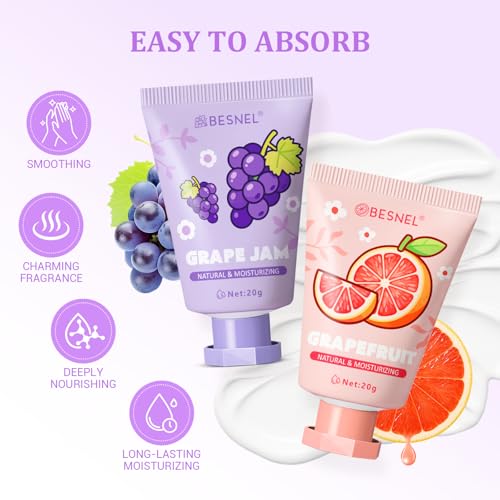 BESNEL 32 Pack Hand Cream Gift Set For Women, Teacher Appreciation Gifts, Mini Hand Lotion Travel Size in Bulk for Dry Cracked Hands, Graduation Gift, Birthday Gift, Bridesmaid Gift,Party Favors - size: 0.7 Fl Oz (Pack of 32)