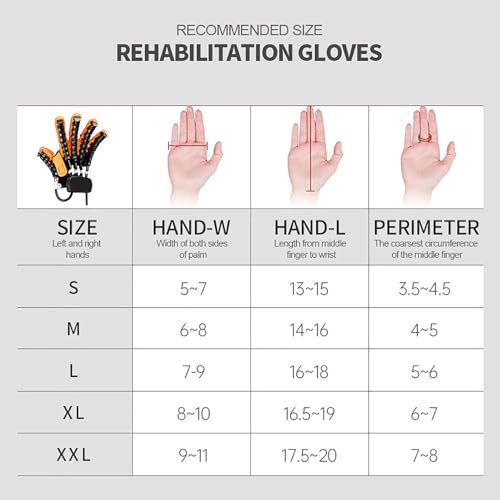 Rehabilitation Robot Gloves Hemiplegia Hand Stroke Recovery Equipment with 3 Training Modes, Robot Hand Glove Finger Trainer with Strength Adjustment - color: Right, size: Large