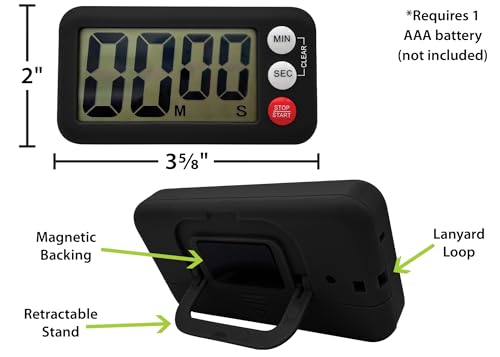Teacher Created Resources Black Magnetic Digital Classroom Timer (TCR21041) - color: Black