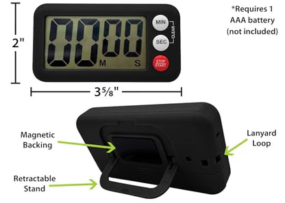 Teacher Created Resources Black Magnetic Digital Classroom Timer (TCR21041) - color: Black