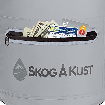 Skog Å Kust DrySak Roll Top Waterproof Bag, 5, 10 & 20 Liter - color: Grey, size: 10 Liter