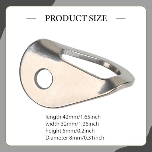 Climbing Anchor Rock Climbing Bolt Hanger Stainless Steel Lightweight Anchor Hanger Easy Installation Suitable for Gym Workout - size: M8