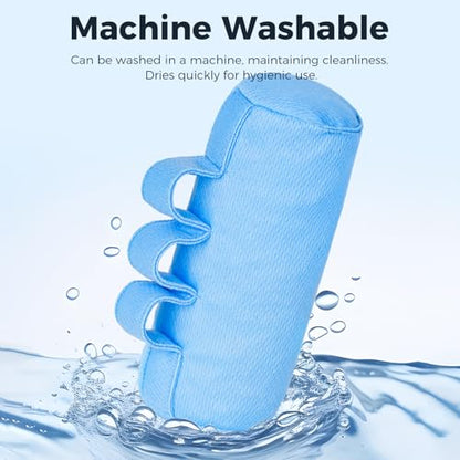 Palm Grips, Hand Contracture Cushions, Finger Grips, Finger Splitter, Palm Protector for Hand Contracture, Grip Strengthener Pad, Stress Relief, for Elderly Care, Washable, Blue, S, 1 Pcs - color: Blue-1 Pcs-s