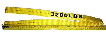 Everest C1150 1" x 3' Flat Endless Sling Yellow Lifting Sling for Construction, Lifting, Moving, Hoisting - Strap Heavy Duty - 1-Pack 3200lbs WLL