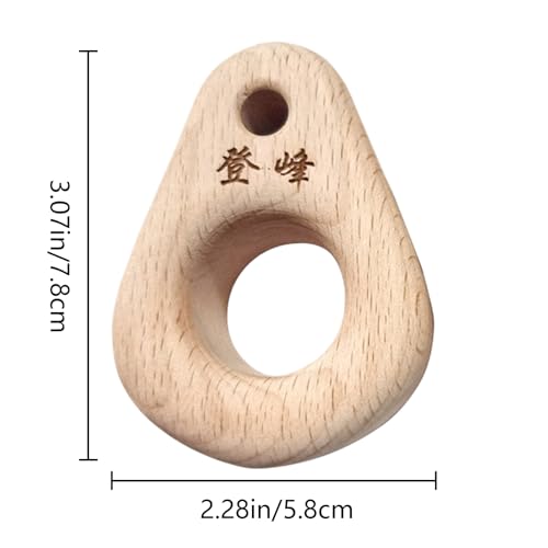 Rock Climbing Hangboard Strong Load-Bearing Multi-Depth Small Size | Small Climbing Grip Trainer Board Wood Texture for Home Gym Travel - color: 78mm