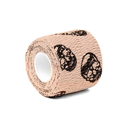 Gymreapers Hook Grip Weightlifting Tape (3 Pack) Premium Adhesive Thumb Skull Tape for Finger Protection, Powerlifting, Exercise & Cross Training - Athletic Sweat Proof Tape - color: Tan