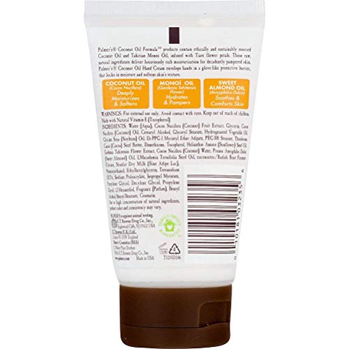 Palmer's Coconut Oil Formula Hand Cream with Green Coffee Extract, 2.1 Ounce (Pack of 2) - size: 2.1 Ounce (Pack of 2)