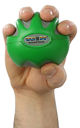 FEI 10-1982 Eif CanDo Digi-Squeeze Hand Exerciser, Green, Medium - color: Green: Medium, size: Medium
