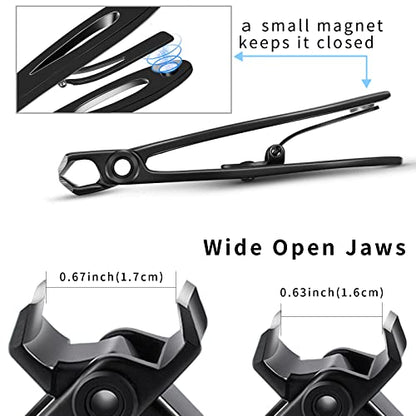 Nail Clippers for Thick Nails,Fingernail Toenail Clippers,Nail Clipper Set for Adult Men Women (Black) - size: Black with carry sack