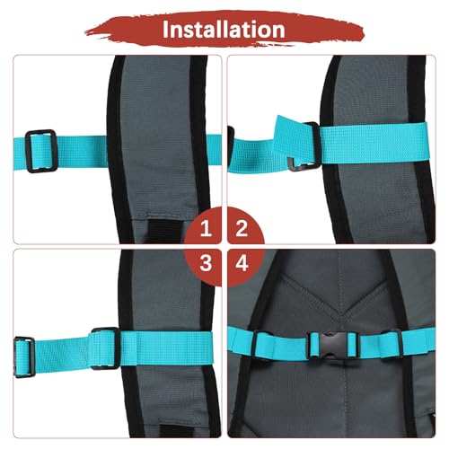 Backpack Chest Strap Adjustable Sternum Straps Use for Backpack Replacement & Hiking & Jogging - color: Sky Blue
