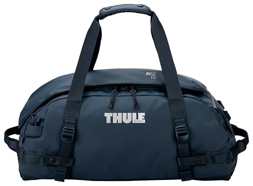 Thule Chasm Duffel bag, Weather-resistant materials, Easy packing, Converts to backpack, Internal pockets, Travel-ready - color: DARKEST BLUE, size: 40L