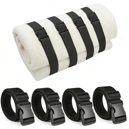 4 Pcs Mattress Topper Straps, 95" x 2" Adjustable Mattresses Packing Straps for Mattress Storage or Moving, Adjustable Packing Strap Fits Queen & King