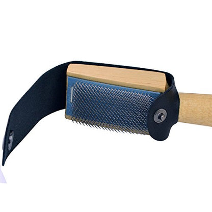 Jmkcoz Dancing Shoes Brush Wooden Suede Sole Shoe Brush Cleaner Cleaning Brush for Modern Latin Dance Shoes Wire Brush