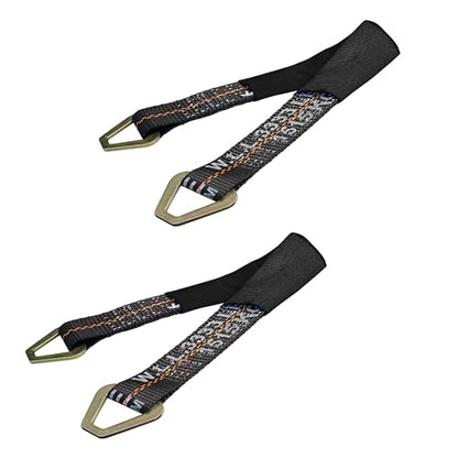 2 Pack 48" Black Axle Straps Mega Cargo Control Heavy - color: Black, size: 48"