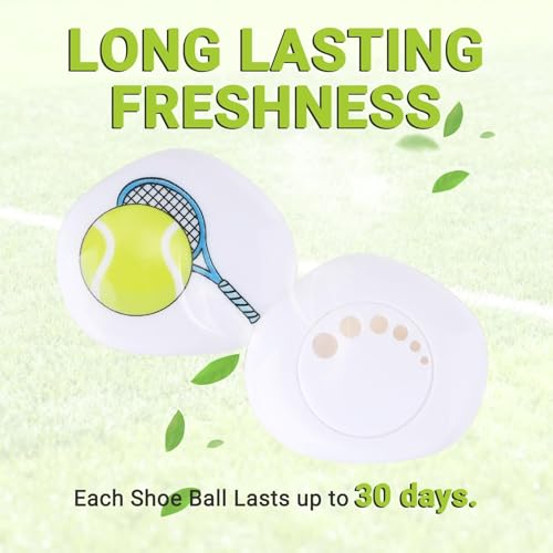 Knixmax Versatile Deodorizer Balls for Shoes Gym Bags Home Freshener for Closets Lockers Odor Eater Eliminate Unpleasant Scent Fresh Linen Tennis