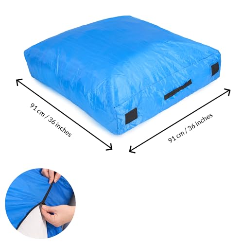 Crash Pad for Kids Sensory | Big 5Ft x 5Ft, 3Ft x 4Ft, 3Ft x 3Ft Or 2Ft x 2Ft | Autism Sensory Crash Mat for Jumping Play | Crashpad | Soft Foam Landing Pad | Giant Mat Pillow | Climbing, Gymnastics - size: X-Small