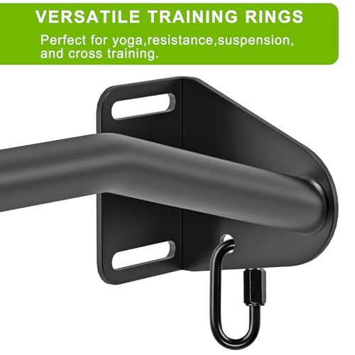 SELEWARE Heavy Duty Welded Pull Up Bar Wall/Joist/Ceiling Mount Chin Up Bar | Multifunctional Pull-up Bars w/Resistance Band Hooks for Home Gym Strength Training, Sturdy Steel Construction Support 500 lb - color: B: Black 36" Wall Mount Pull Up Bar