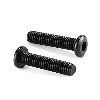 M5 x 30mm 20Pcs Flat Head Hex Socket Cap Screws Bolts, 304 Stainless Steel 18-8, Full Thread, Black Oxide by SG TZH (with Hex Spanner) - size: M5 x 30mm