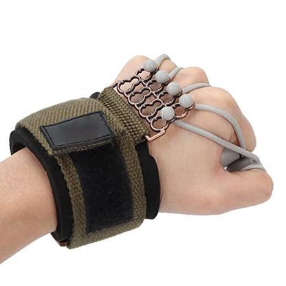 ZJchao Adjustable Silicone Finger Exerciser Hand Grip Strengthener for Exercise Training Rock Climbing Tennis Baseball Guitar Piano Drummer - size: 20lb