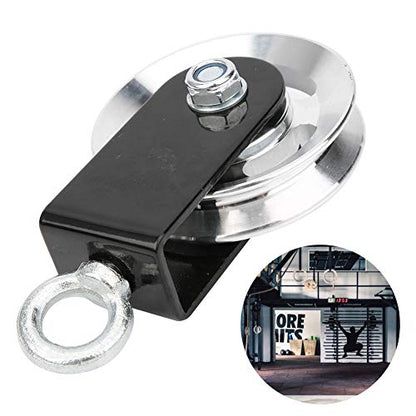 Stainless Steel Pulley Mute Hanging Wheel DIY Accessory Fitness Equipment Bracket for Home Gym