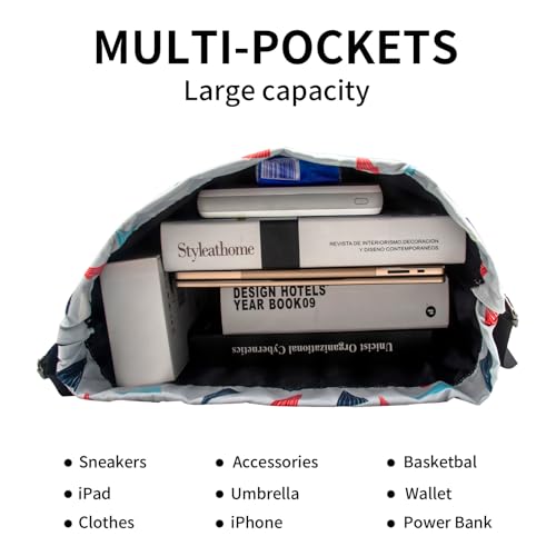 Peicees Waterproof Drawstring Sport Bag Lightweight Sackpack Backpack for Men and Women | Waterproof - color: X_diamond