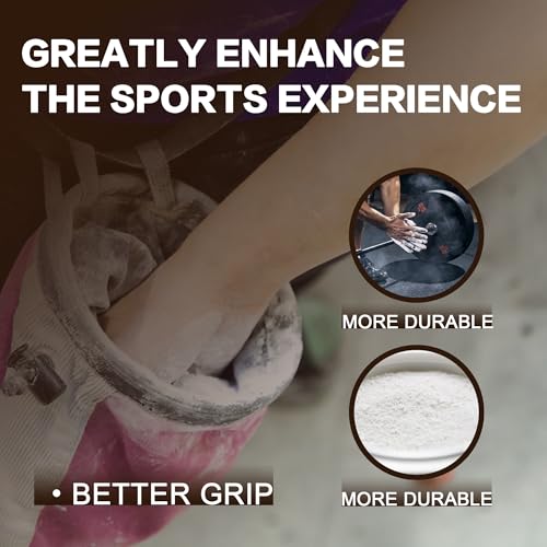 1LB Gym Chalk Bucket|Lifting Chalk|carbonato de magnesio– Premium Chalk Powder with Bag & Spoon for Weightlifting, Gymnastics & Climbing