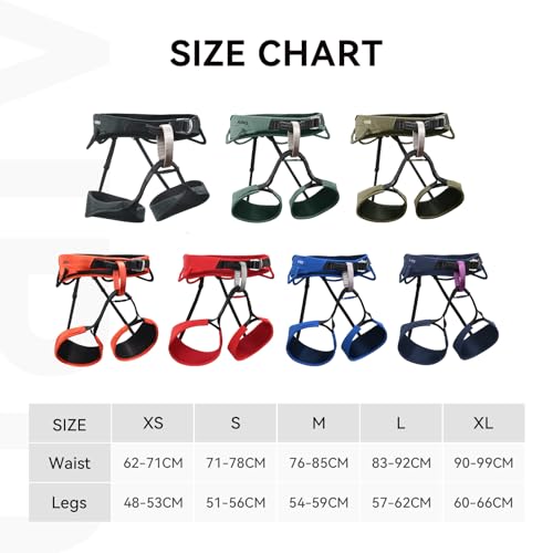 KAILAS Airo Rock Climbing Harness Men Roofing Harnesses Rescue Mountaineering Safety Belt Women Comfortable Lightweight - color: Gray Green, size: X-Small