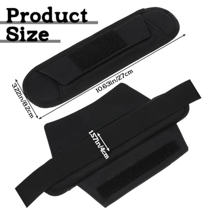 Xindojuz Extra Thick Shoulder Strap Pad, Black Shoulder Pad for Bag Strap, Soft Removable Backpack Pads Padded Shoulders Straps Fastener Cushions for Women Men Guitar Duffle Bag Straps Replacement