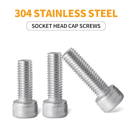 M6-1.0 x 35mm Socket Head Cap Screws Bolts, 304 Stainless Steel (A2-70), Allen Socket Drive, Bright Finish, Full Machine Threads, Quantity 25 - size: M6 x 35mm(25 PCS)
