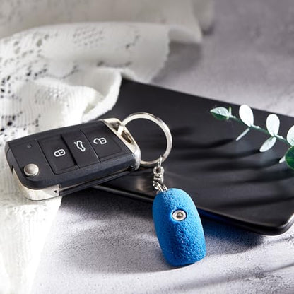 Wonderjune Rock Climbing Keychain Valentine's Birthday Gift Climbing Accessories for Climbers Friends Women Men Hiking Lover - color: Blue