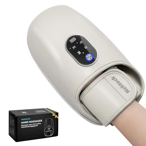 Nekteck Hand Massager with Heat and Compression, Hand and Wrist Pain Relief | FSA&HSA Eligible, Hand Massager For Arthritis & Carpal Tunnel, Senior Friendly, Portable for Home Office, Gift for Men Women