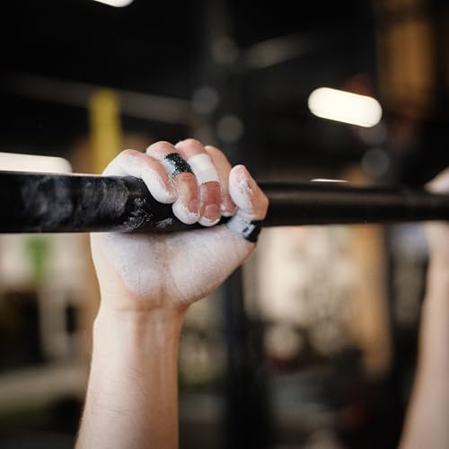 WARM BODY COLD MIND Athletic Finger Tape - 0.5inch x 33ft - Sport Tape for Fingers, Strong Hand Wrap for Crossfit, Weightlifting, Jiu Jitsu, Rock Climbing - color: 6 Rolls Black (33ft)
