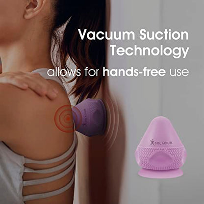 Solacium Mountable Massage Therapy Tool - Multi-Surface Suction Cup Wall Massage Tool for Sore Muscles, Myofascial Release, Stress Relief, Trigger Point and Deep Tissue Massage (Purple) - color: Purple