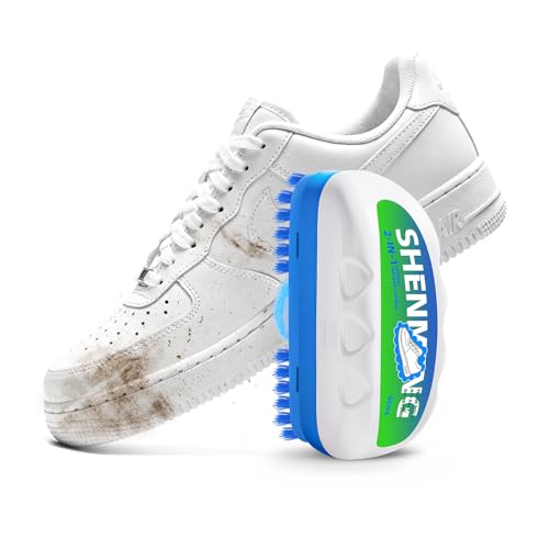 Shoe Cleaner, 2-in-1 White Shoe Cleaner with Brush, Water-free Foam Sneaker Cleaner Kit for Tennis, Leather, Canvas, Golf, PU, Sole