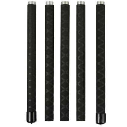 The Huang Yunming yoga stick is made of sturdy steel that is 5 feet high and an adjustable stretching stick, providing flexibility, agility, and balance. Multi functional fitness stick with 5 steel pipes
