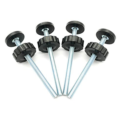 Vmaisi 4 Pack 8MM Baby Gates Threaded Spindle Rod, Replacement Parts Kits | Extra Long Wall Mounting Accessories Screws Rods Adapter Bolts for Pet & Dog Pressure Mounted Safety Gates