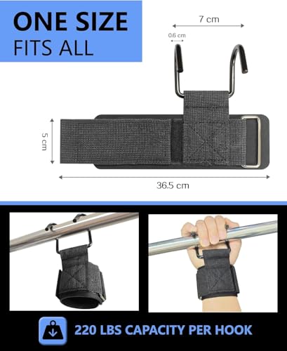 Weight Lifting Hooks (Pair), Lifting Wrist Straps For Deadlifts, Pull Ups & Shrugs, 600 Lbs(272 kg) Capacity Wristband with Thick Padding, Heavy Duty Gym Workout Grips Straps for Men and Women - color: 200kg